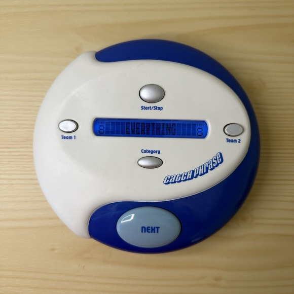 CATCH PHRASE by Parker Brothers Hasbro Electronic Party Game White Blue - Picture 1 of 2